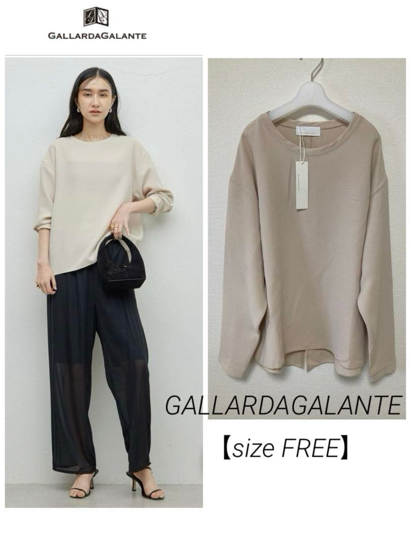 【新品・未使用】GALLARDAGALANTEバックスリットブラウス Tee