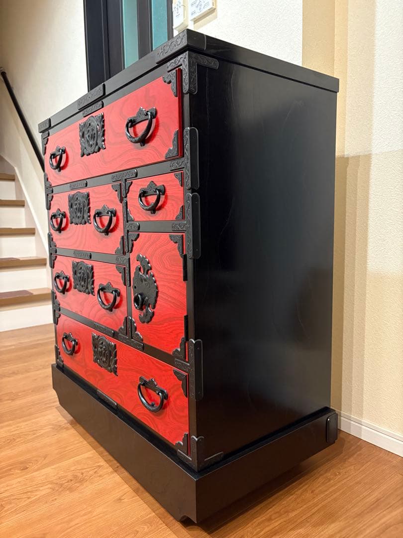 岩谷堂 車箪笥 鍵付き