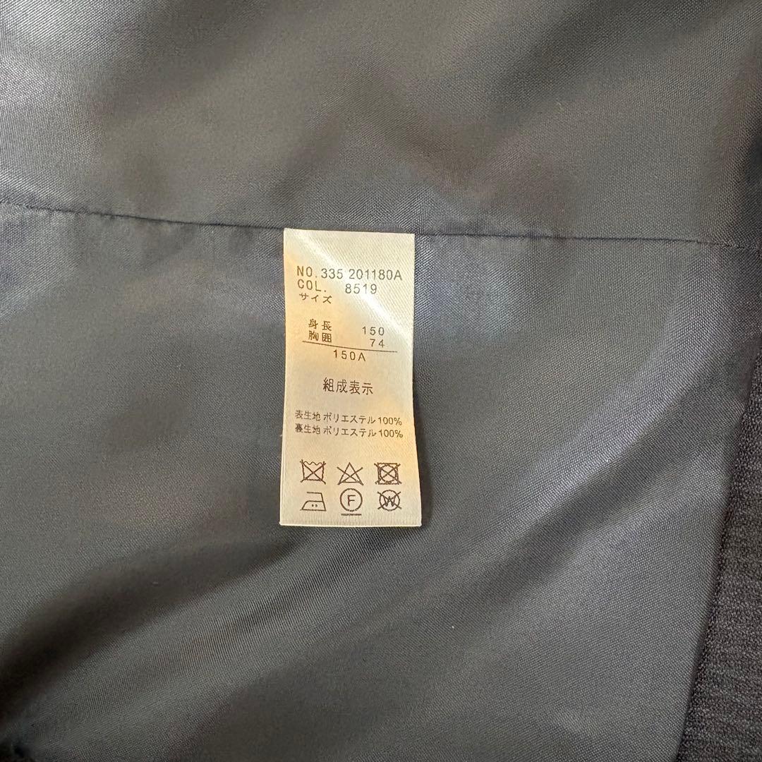 【美品】キッズフォーマル スーツ 150 卒業式 男の子 ネイビー チェック