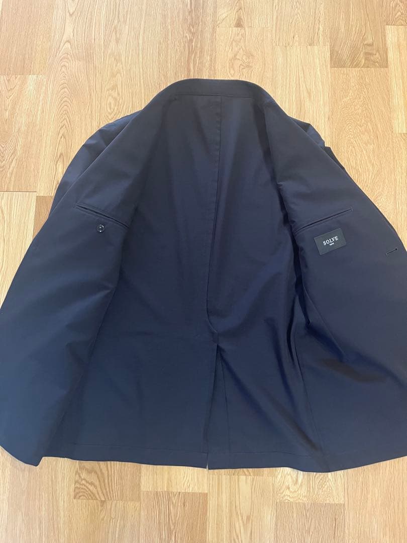 SOLVE ソルブ　セットアップスーツ　速乾ストレッチ　ネイビー