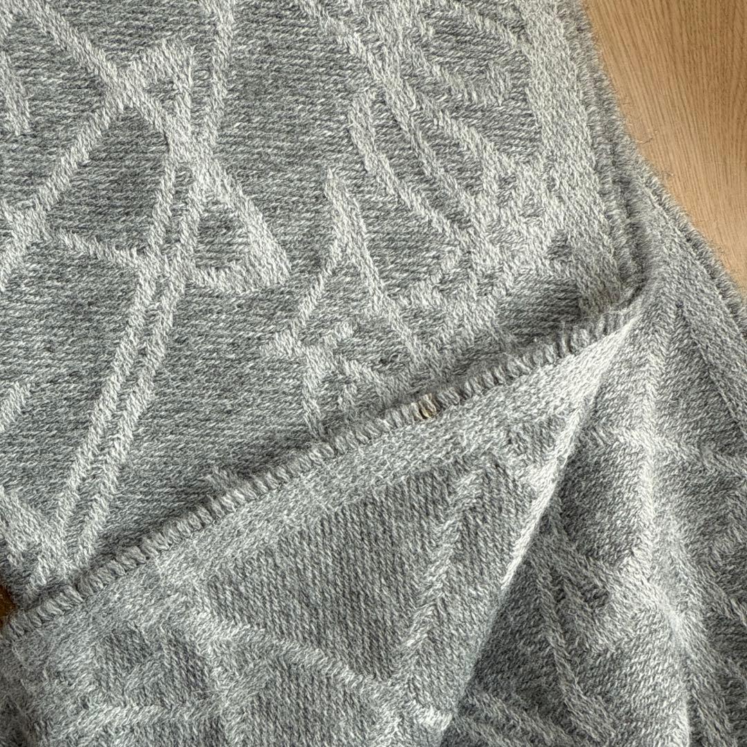 VivienneWestwood オーブ柄灰色マフラー リバーシブル