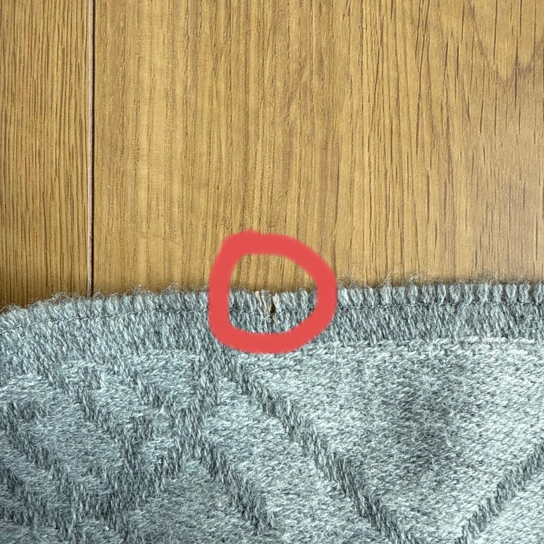 VivienneWestwood オーブ柄灰色マフラー リバーシブル