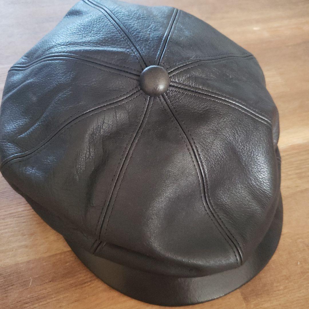 Calee Supply Co. ブラックレザーキャスケット M