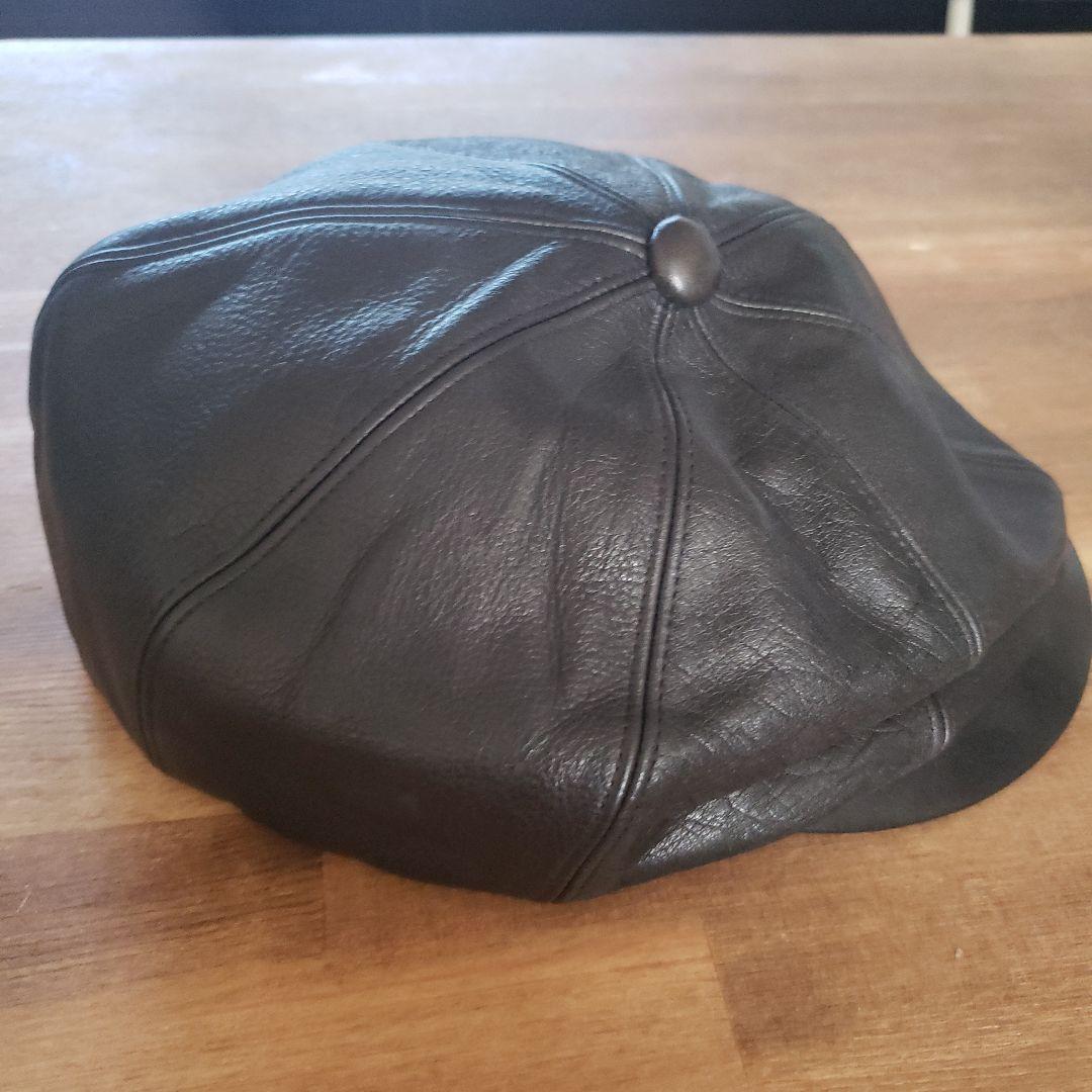 Calee Supply Co. ブラックレザーキャスケット M