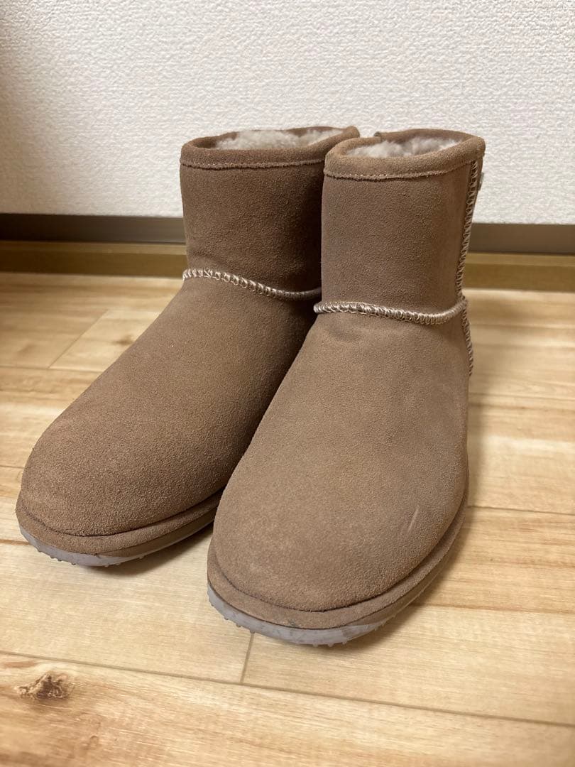 emu エミュー　ムートンブーツ　ショートブーツ　防寒　メンズ　27㎝　ブラウン