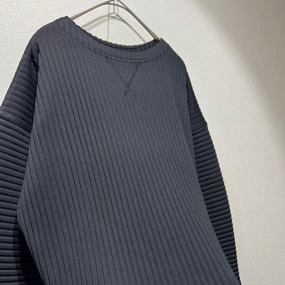 希少 24年製 ミー イッセイミヤケ 上質 プリーツ プルオーバー スウェット