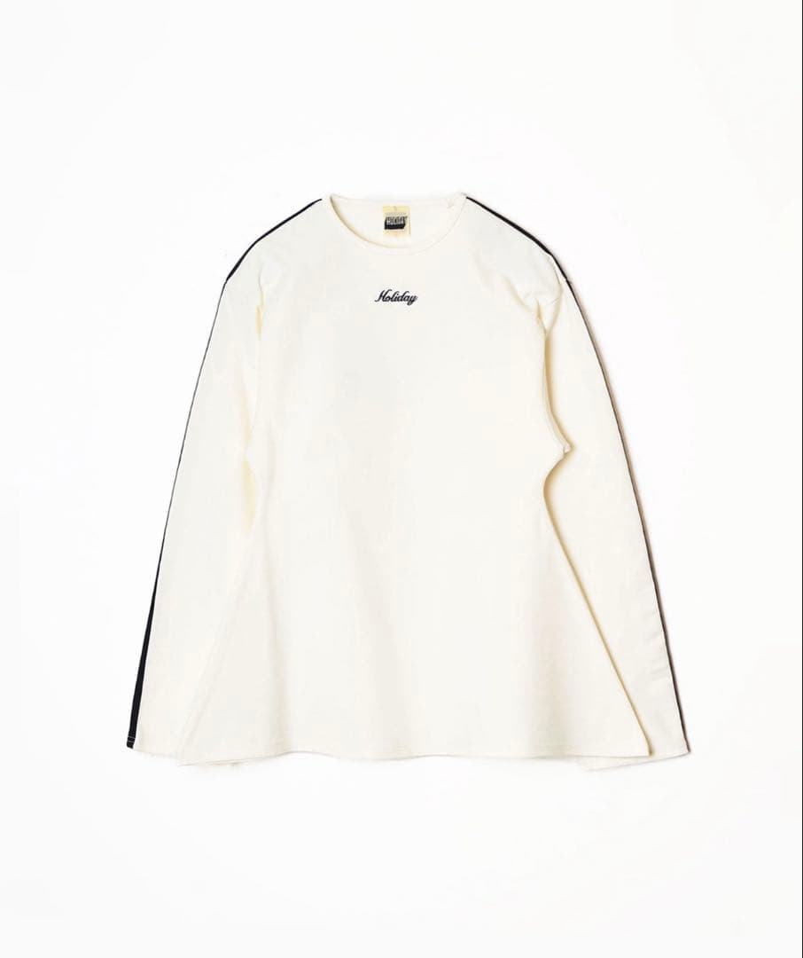 極美品 HOLIDAY ホリデイ LINE FLARE WARM TOPS 白
