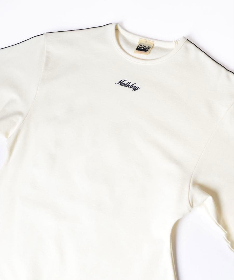 極美品 HOLIDAY ホリデイ LINE FLARE WARM TOPS 白