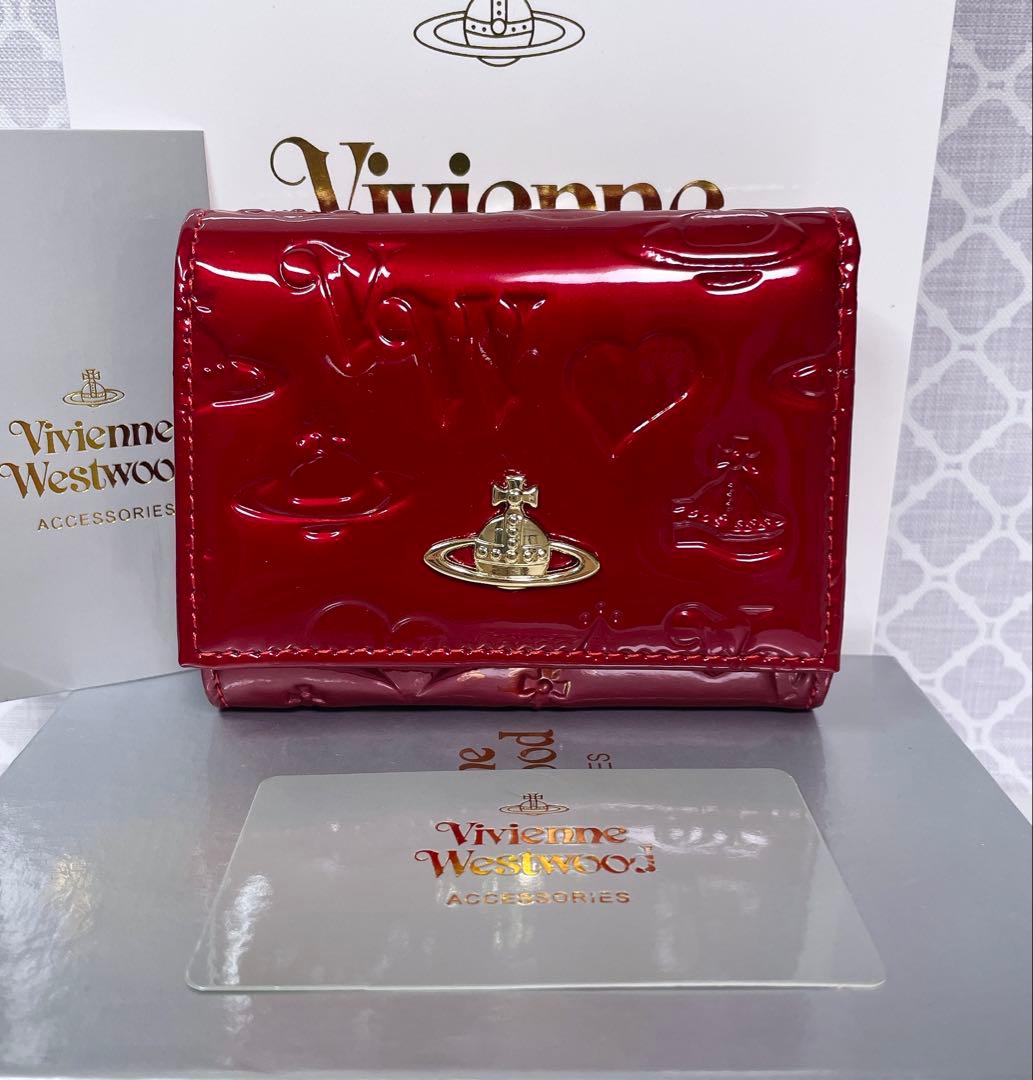 【大人気✨️ショッパー付き】新品 Vivienne Westwood エナメル 赤