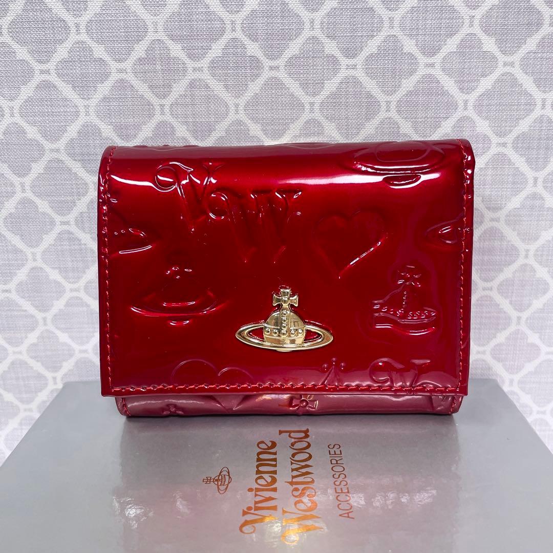 【大人気✨️ショッパー付き】新品 Vivienne Westwood エナメル 赤
