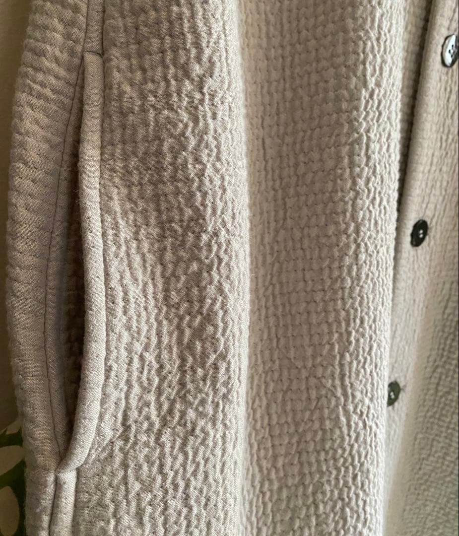 ヨーガンレール　未使用近　コットンウールダブルのコート　ババグーリ