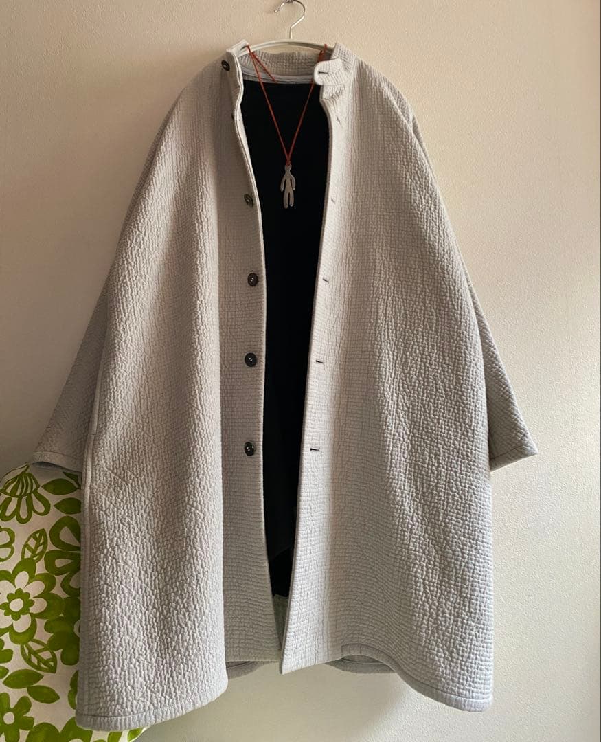 ヨーガンレール　未使用近　コットンウールダブルのコート　ババグーリ