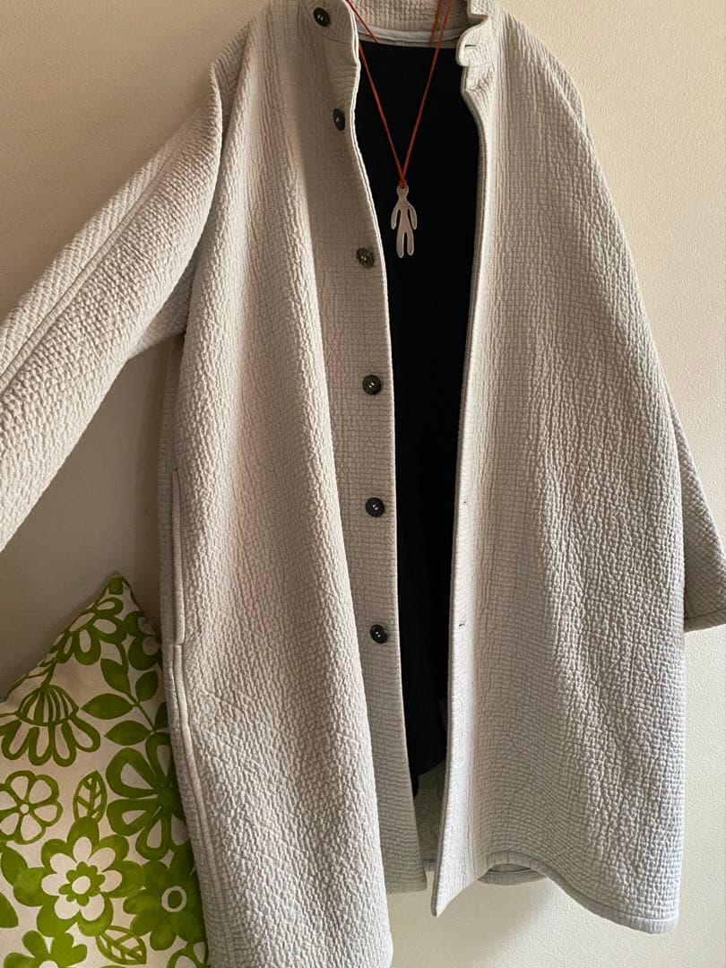 ヨーガンレール　未使用近　コットンウールダブルのコート　ババグーリ