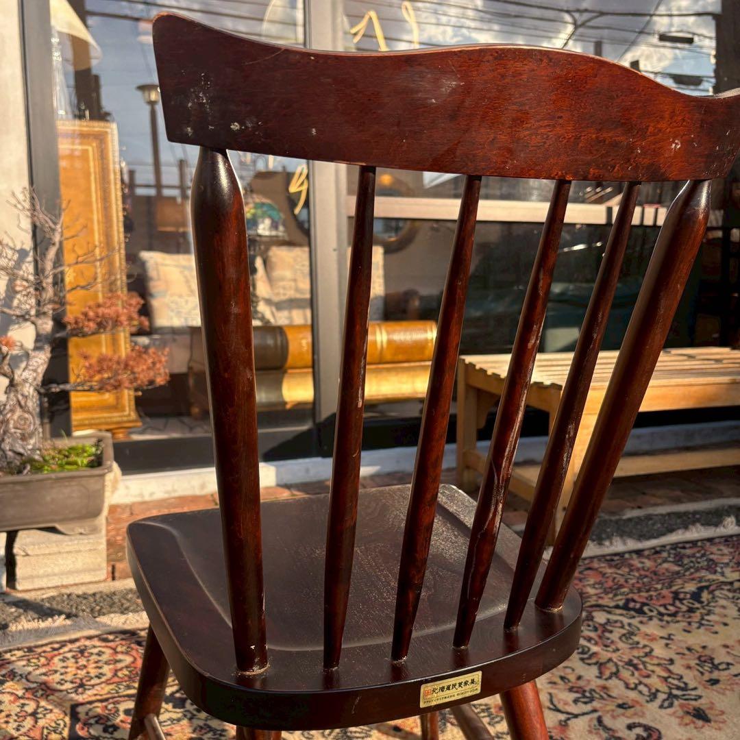 北海道民芸家具　ウィンザーチェア　樺材　1/2