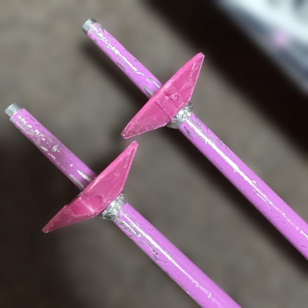 スキーセット ピンク ブラック130センチ　ブーツ24センチ