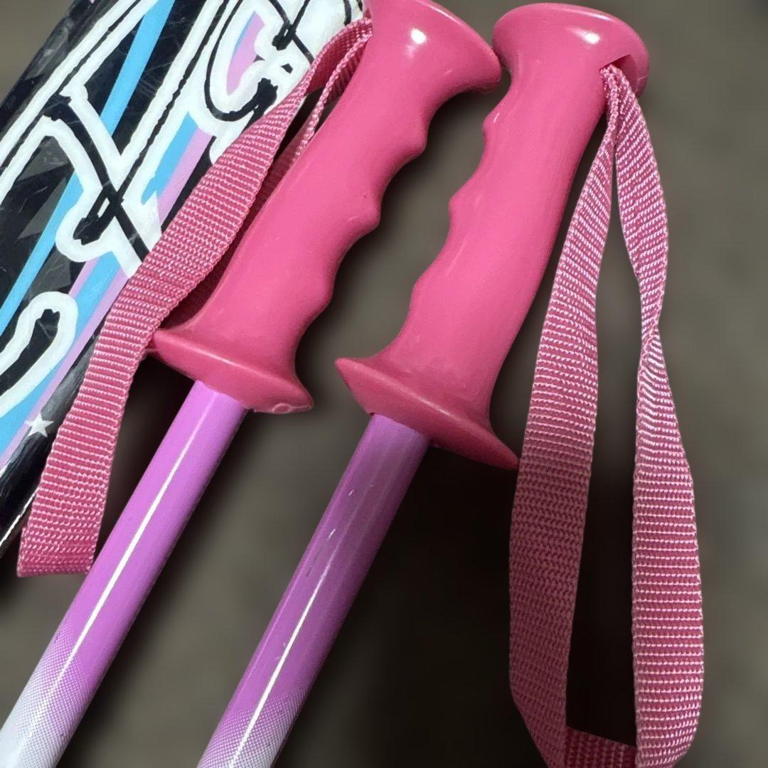 スキーセット ピンク ブラック130センチ　ブーツ24センチ