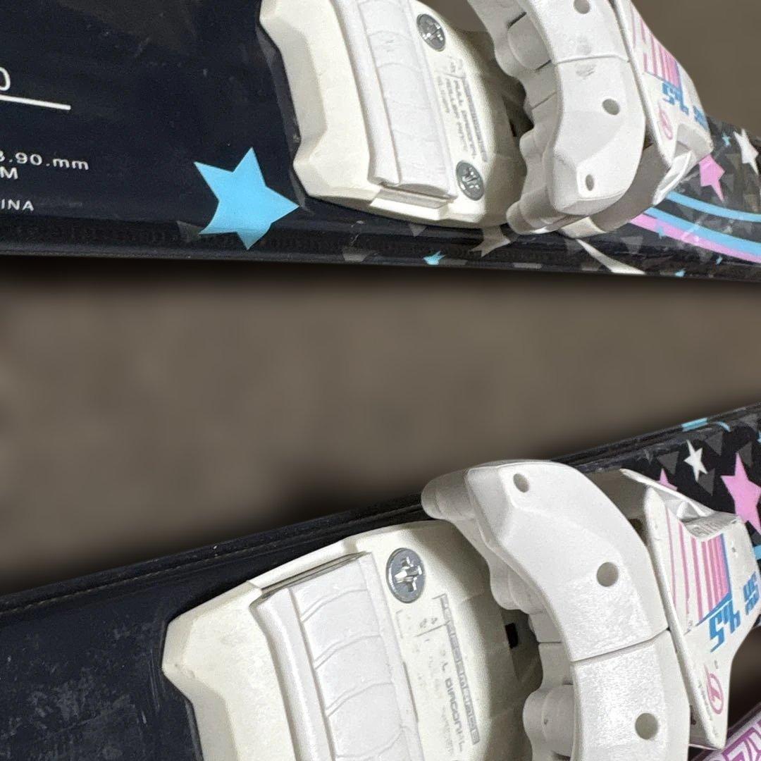 スキーセット ピンク ブラック130センチ　ブーツ24センチ