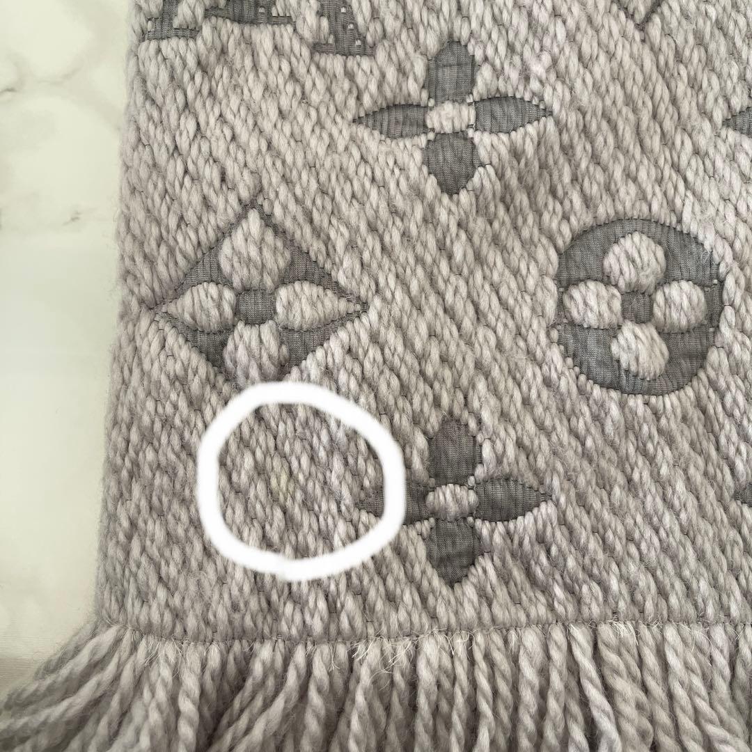 値下げLouis Vuitton グレー マフラー