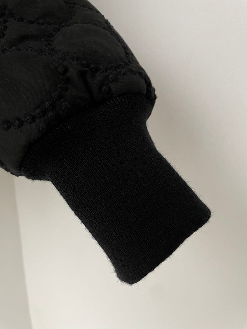 mina perhonen タンバリン中綿ブルゾンネイビー