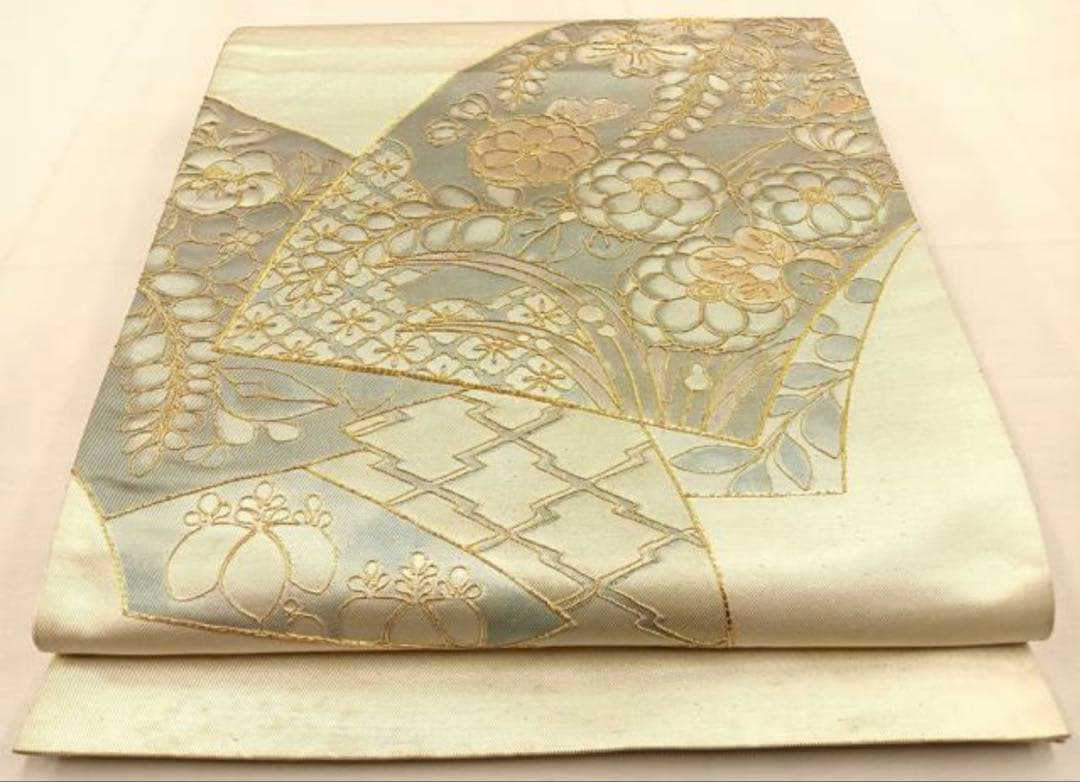 振袖 フルセット6点サイズM〜Ｌ熨斗吉祥花鳥蝶文　正絹売り切り終了