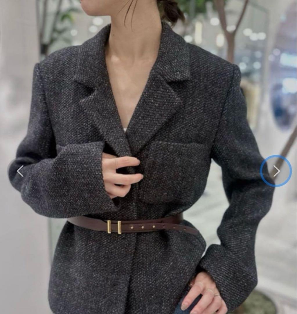 R’IAM ツイードMINI ジャケット 36