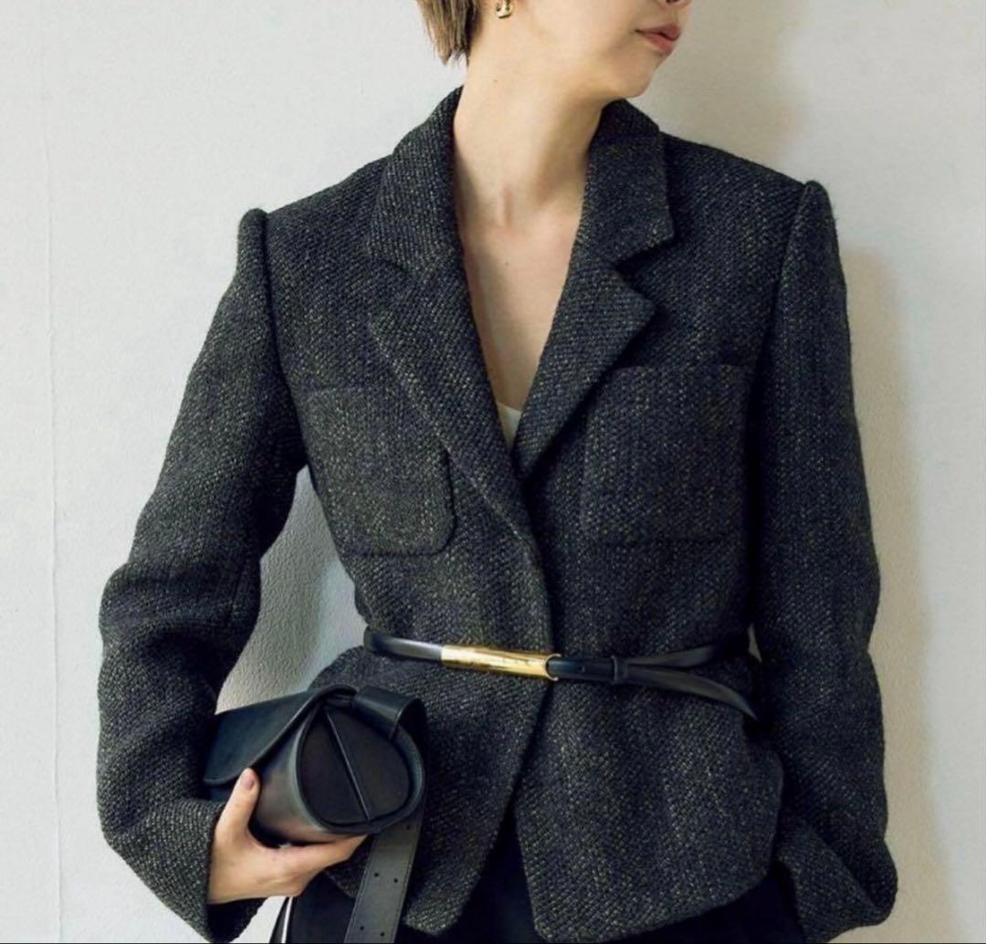 R’IAM ツイードMINI ジャケット 36