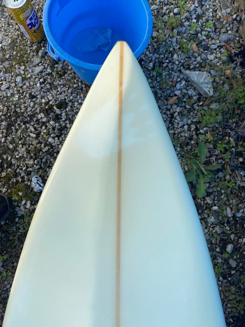 クウォーターショートボード ホワイト・グリーンケース付