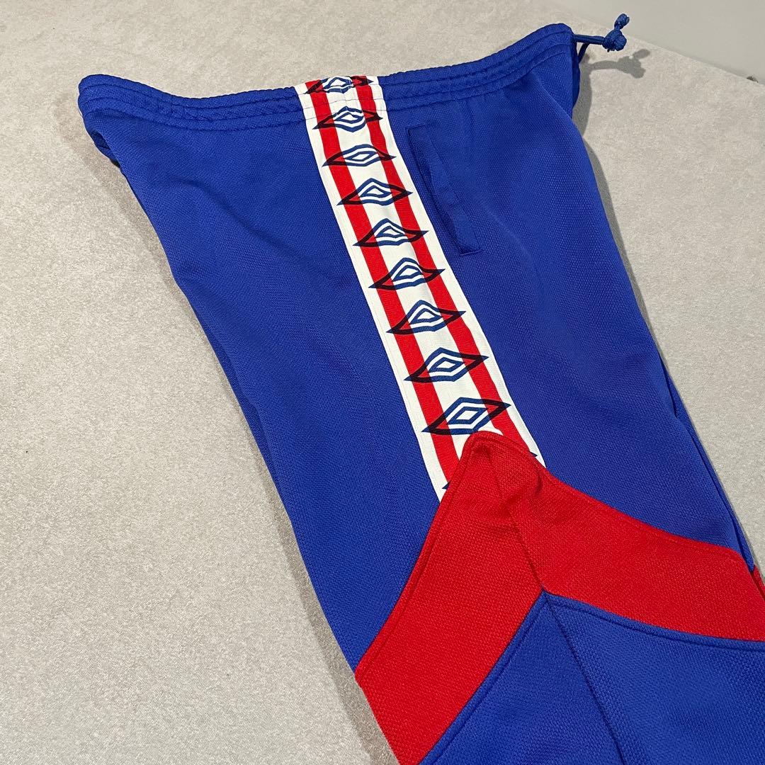 【90s】UMBROトラックセットアップ M 青赤白/アンブロ/ジャージ