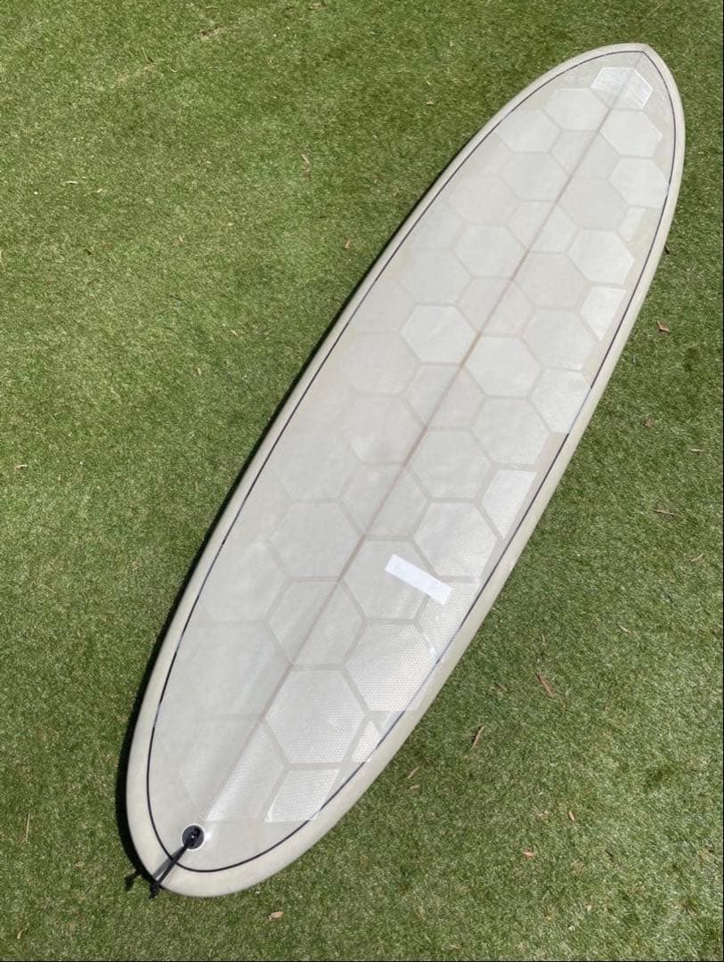 サーフボード　7'2\" シングルフィン Captain Fin付き