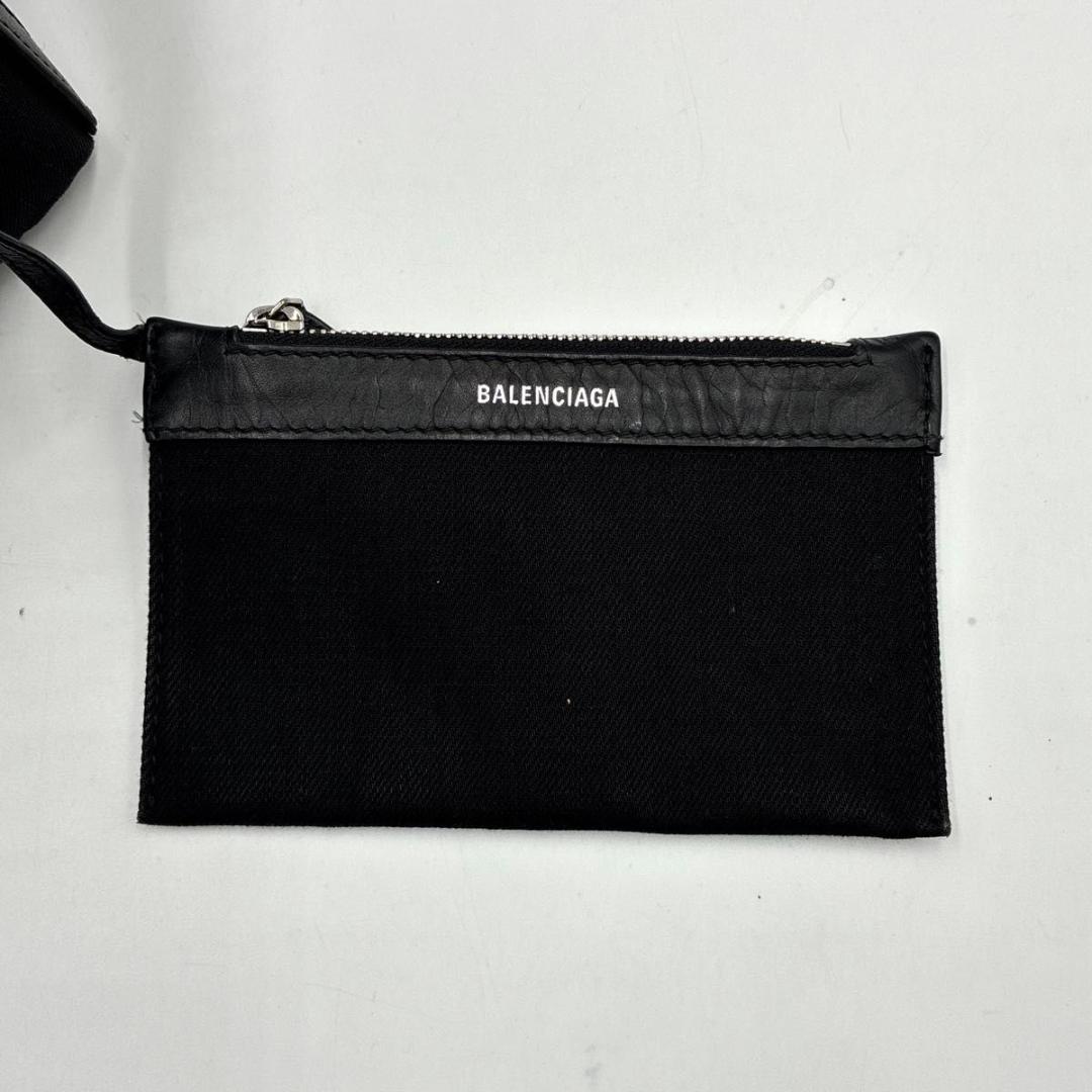 みづまる　バレンシアガ ネイビーカバス XS キャンバス レザー 2way