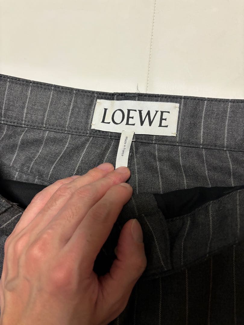 た*う様 LOEWE ストライプスラックス フィッシャーマンパンツ　ストレートシ