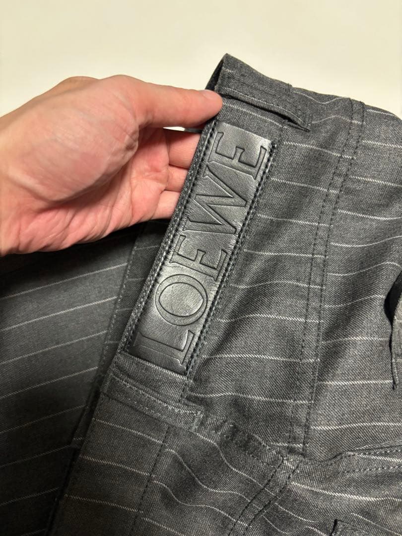 た*う様 LOEWE ストライプスラックス フィッシャーマンパンツ　ストレートシ