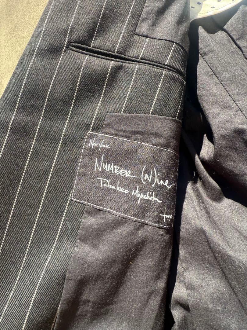 Number Nine ストライプ テーラードジャケット　宮下期　ナンバーナイン