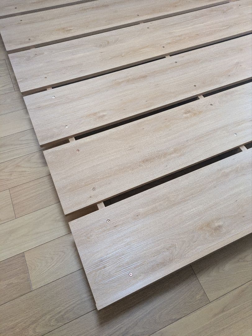 直接取引限定　LOWYA ロウヤ　ダブルベッド　すのこベッド