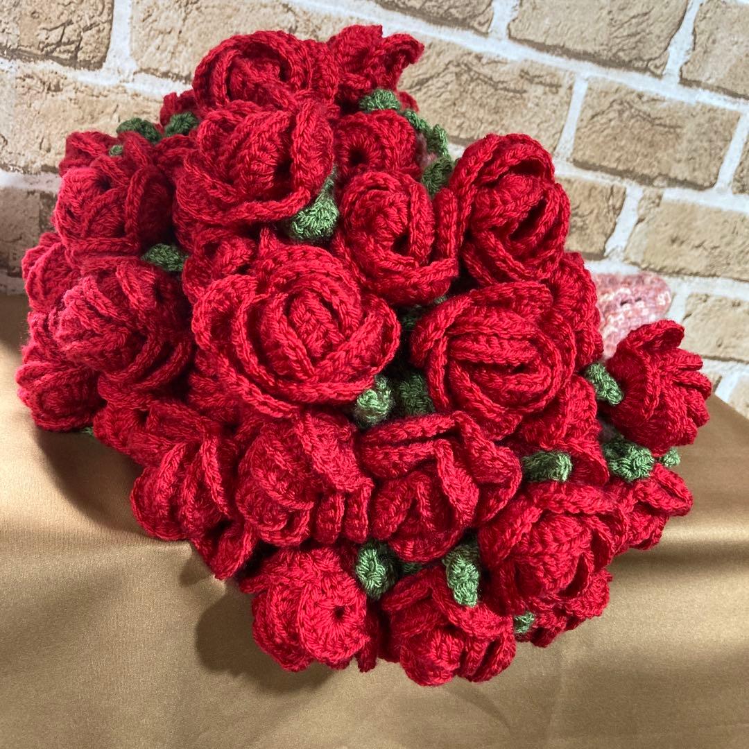 花束ブランケット♡大きめのローズ♡インテリア♡土日500円OFF