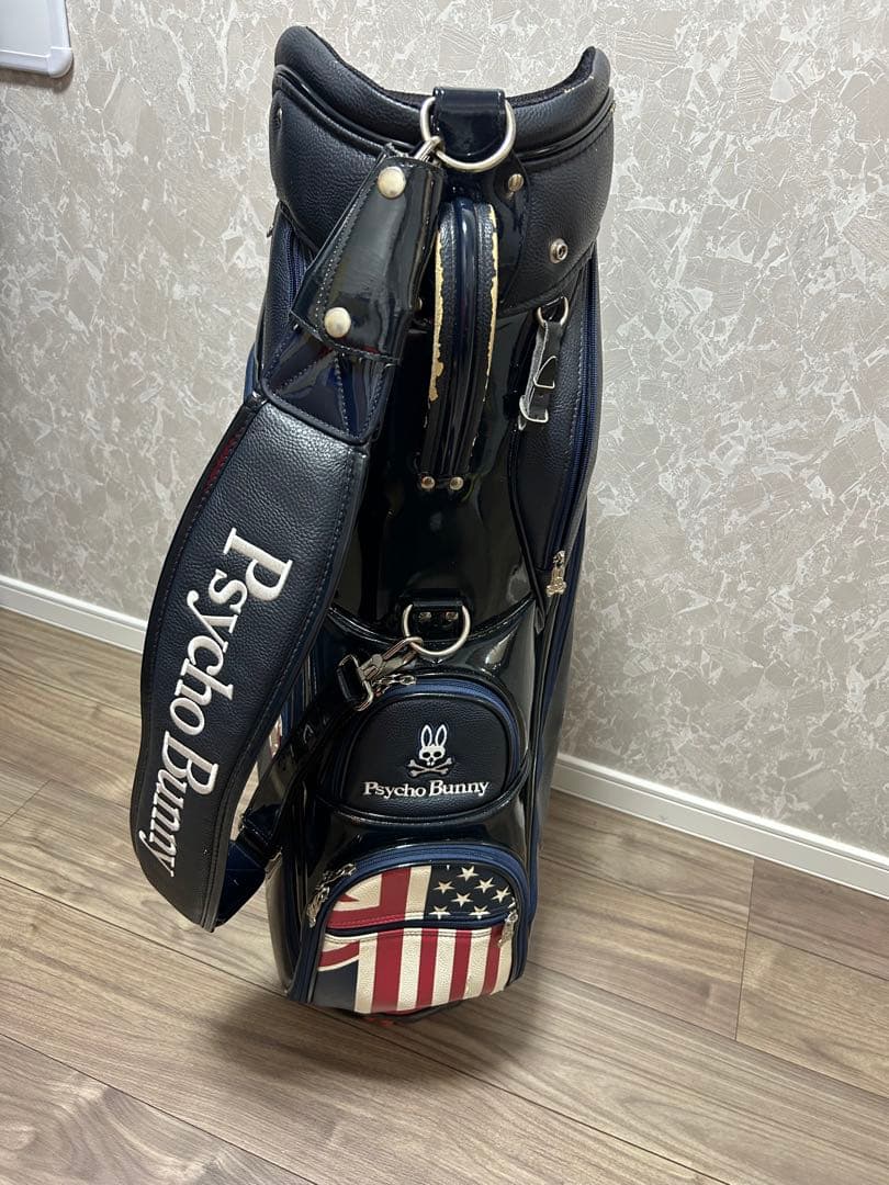 『最終値下げ中』Psycho Bunny ゴルフバッグ ネイビー