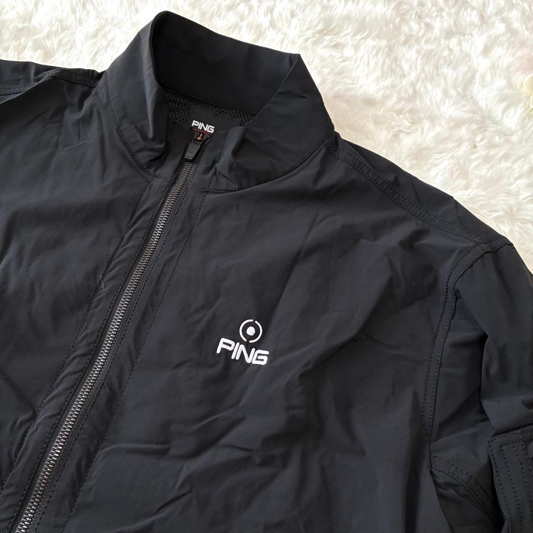 美品・XL✨PING MA-1タイプ　ゴルフブルゾン　ジャケット　内側メッシュ