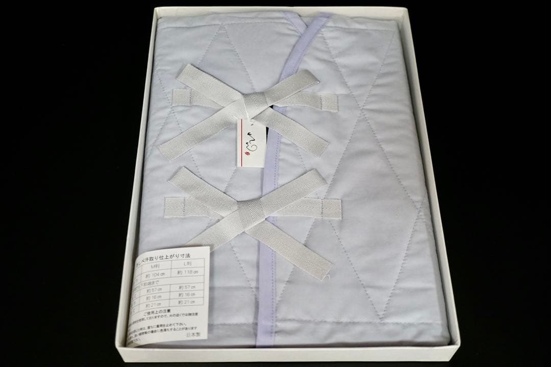 あしべ織 汗取り肌襦袢-れん- グレー(Lサイズ)