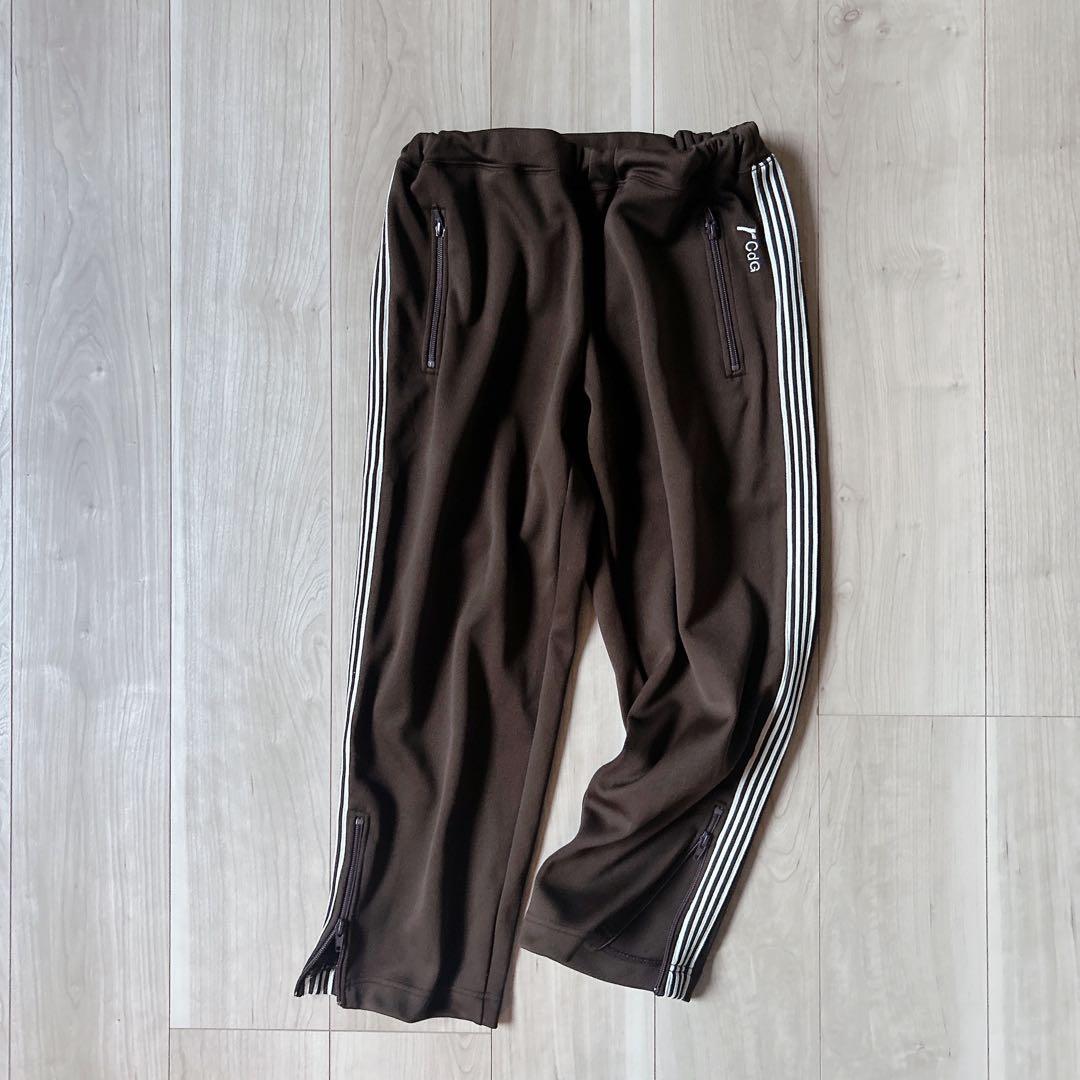 希少＊ローブドシャンブル コムデギャルソン 茶色 トラックパンツ M 4本線