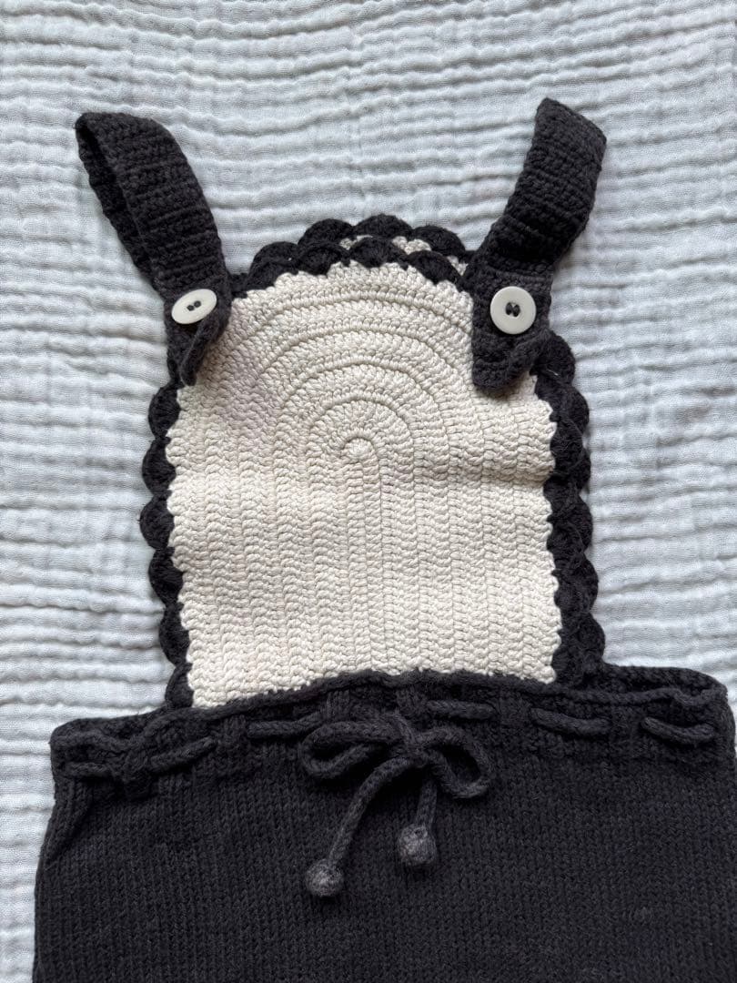 s*a様 Misha&Puff crescent pinafore 黒と白 スカ