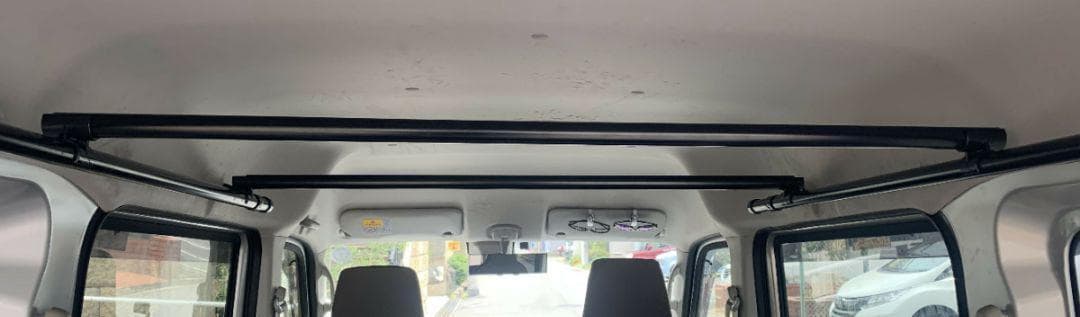 イレクターパイプ　アルミ製品　軽量で高強度　エブリイ　DA17　ロッドホルダー