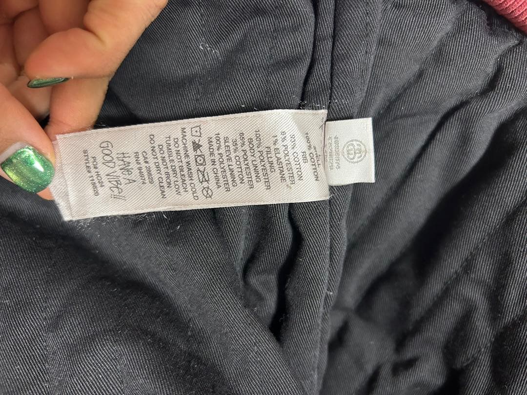 ジャケット・アウター Stussy Ghost Logo Canvas Varsity Jacket