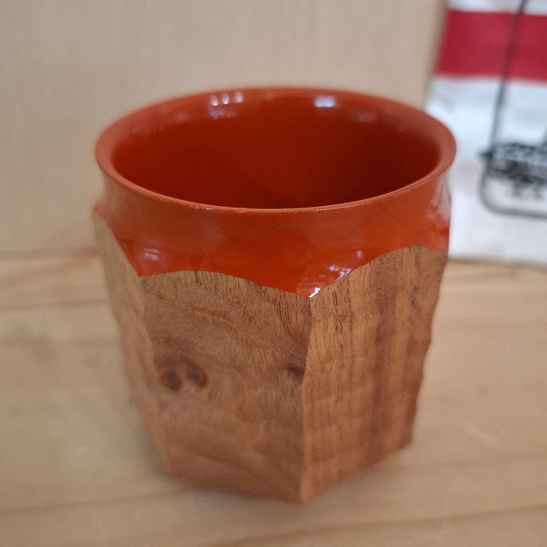 ジンカップ　赤漆 Urushi KIKISA Jincup M 袋付き②
