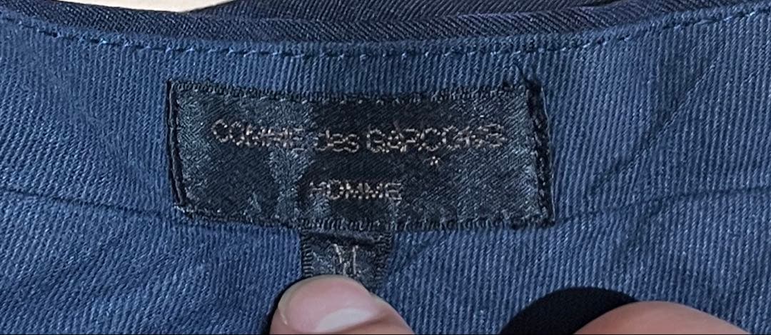 80's comme des garcons hommeウールスラックスネイビー