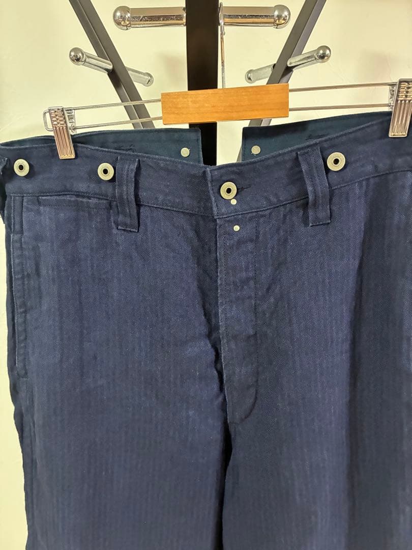 ナイジェルケーボン 2025SSファイヤーマンヘリンボーンパンツ