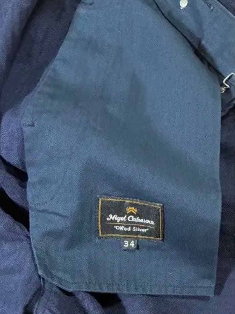 ナイジェルケーボン 2025SSファイヤーマンヘリンボーンパンツ