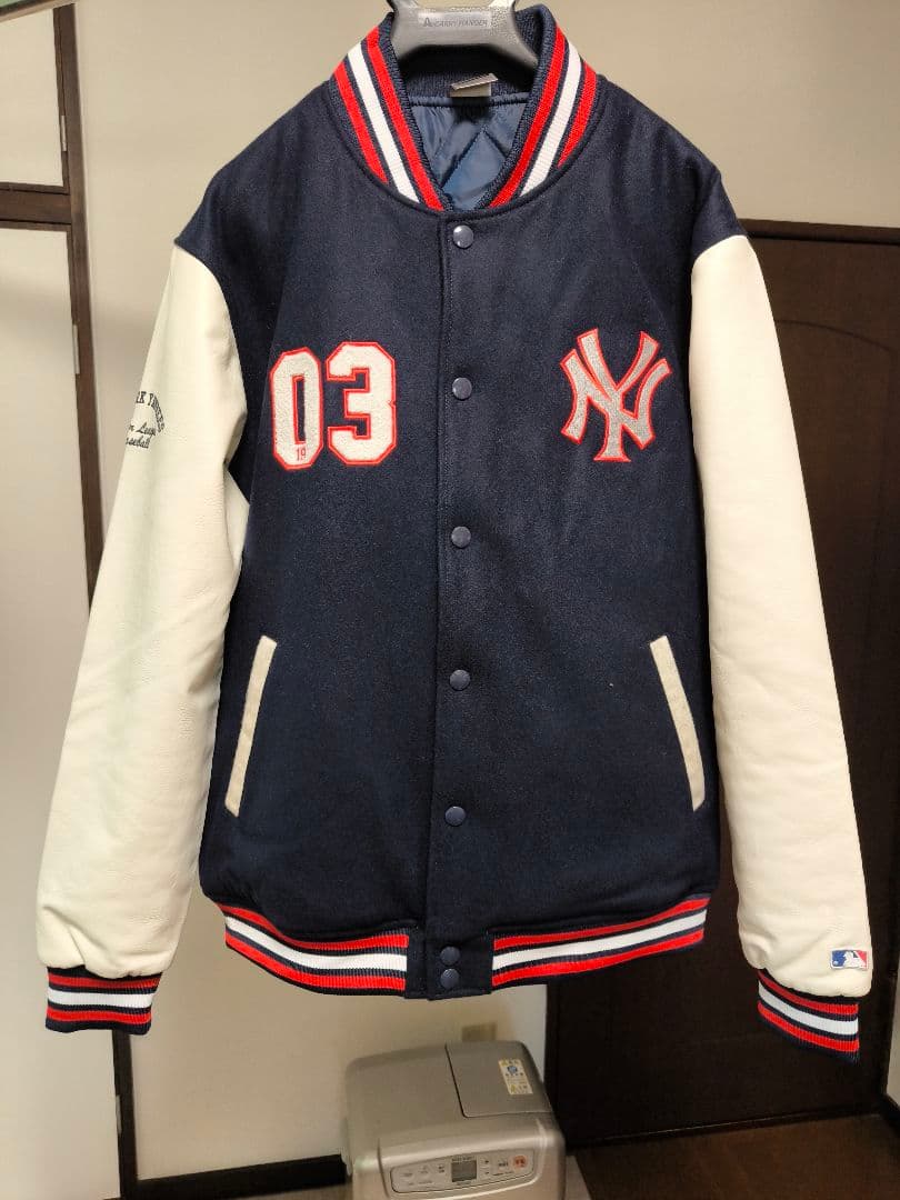 NewYorkYankees スタジャン ネイビー/ホワイト fanatics