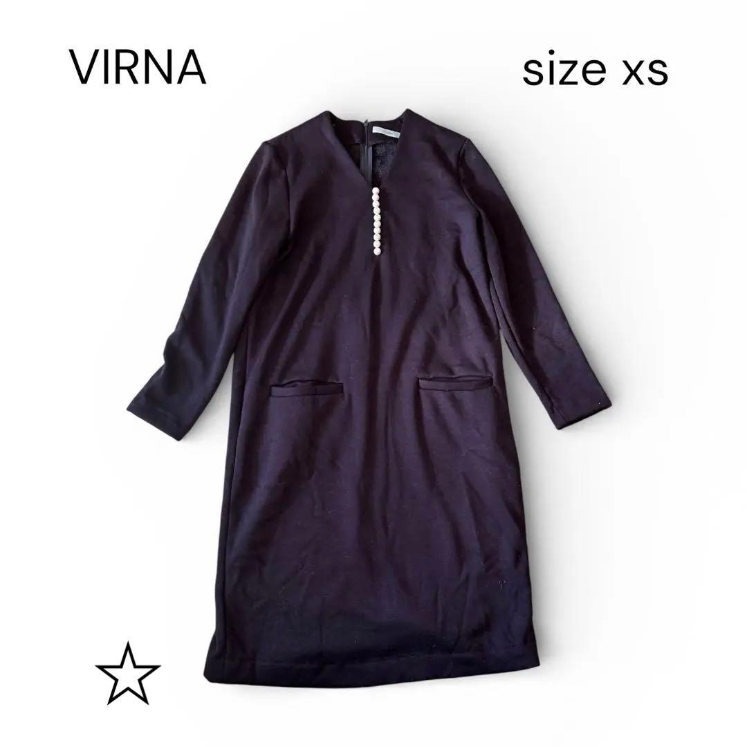 ヴィリーナ VIRINA セレモニードレス　パールワンピース 授乳可 裏起毛