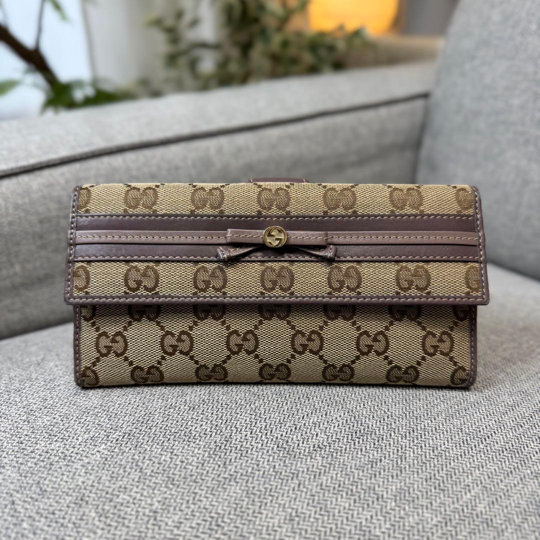 GUCCI グッチ メイフェア プリンシー ロングウォレット GG キャンバス