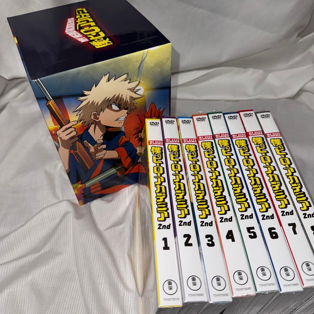 【新品未開封・BOX付】僕のヒーローアカデミア 2nd DVD 全8巻セット